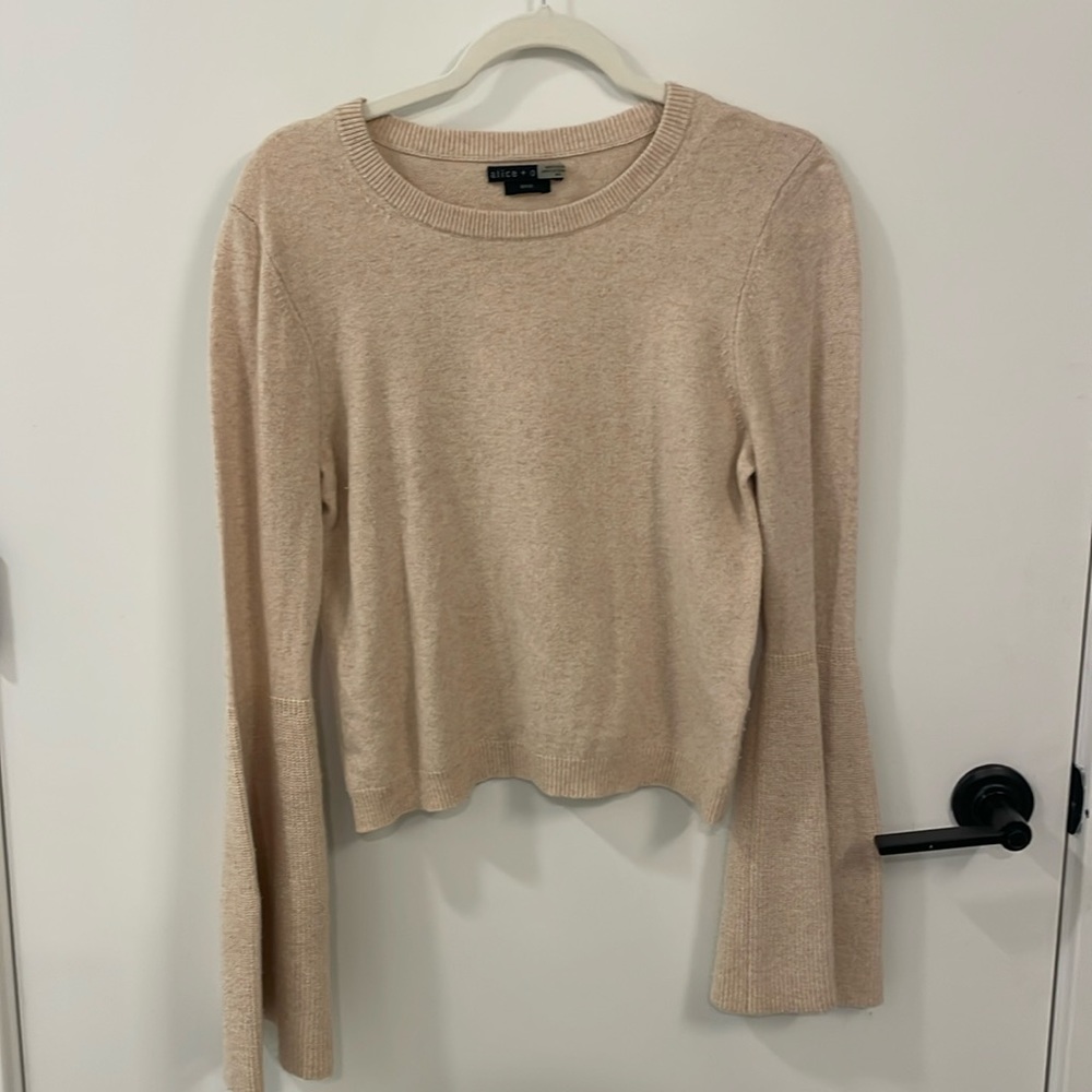 Alice and Olivia sweater with flared sleeves